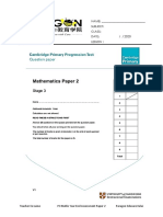 P3 Maths Year End Assessment Paper