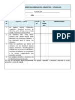 Formato de Inspección de Equipos y Utensilios