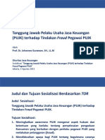 Tanggung Jawab Pelaku Usaha Jasa Keuangan (PUJK) Terhadap Tindakan Fraud Pegawai PUJK