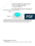 Diseño de controladores por asignación de polos con observadores caso continuo CSTR