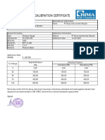 Calibration Certificate