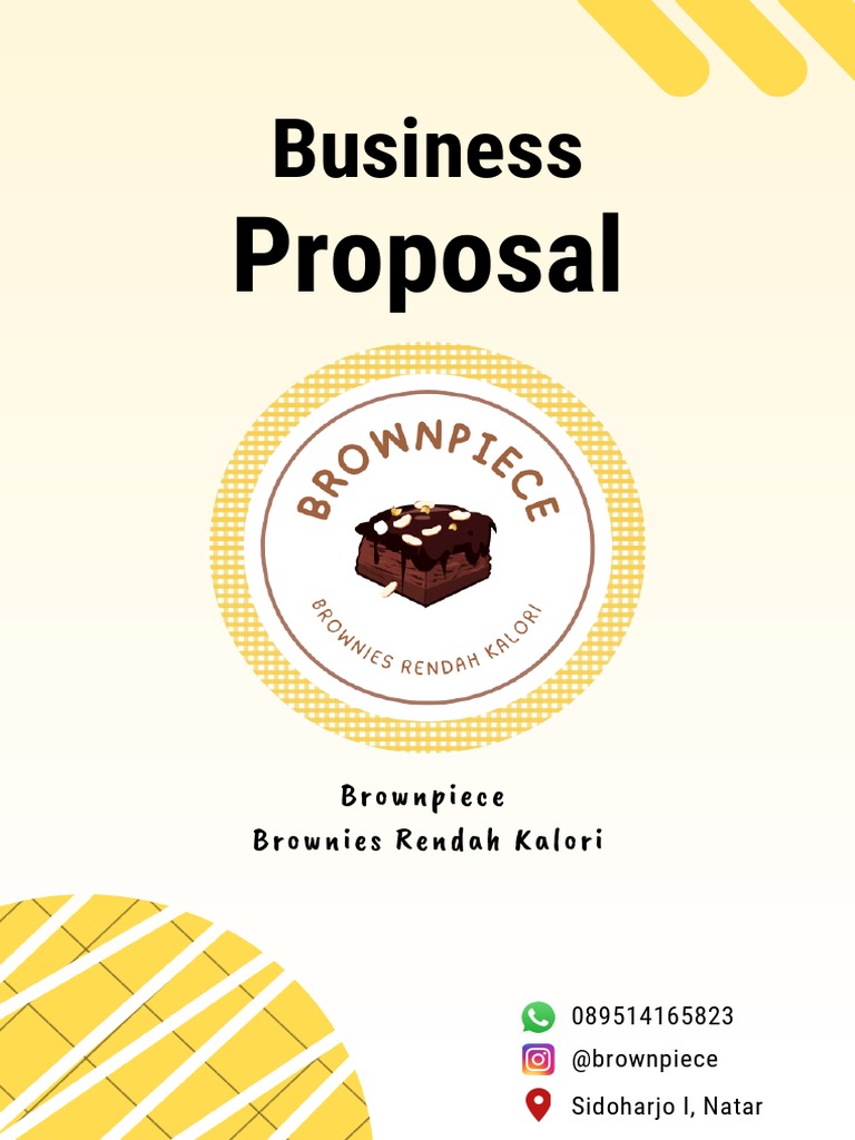 Proposal Usaha Kewirausahaan Brownies Pdf