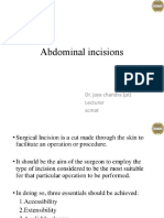 Types of Abdominal Incisions