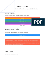 HTML CSS (Colors, Borders, ID, Class)
