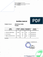 COA Alum Sulfat Powder - Sep 2020