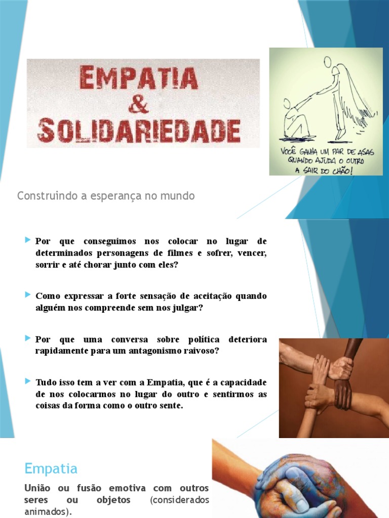 Empatia e Solidariedade: Construindo Juntos | PDF | Empatia | Cidadania