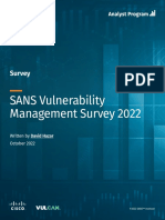SANS Survey Vulnerability Management