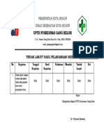 Tindak Lanjut Hasil Pelaksanaan Orientasi Puskesmas Gang Kelor Bogor