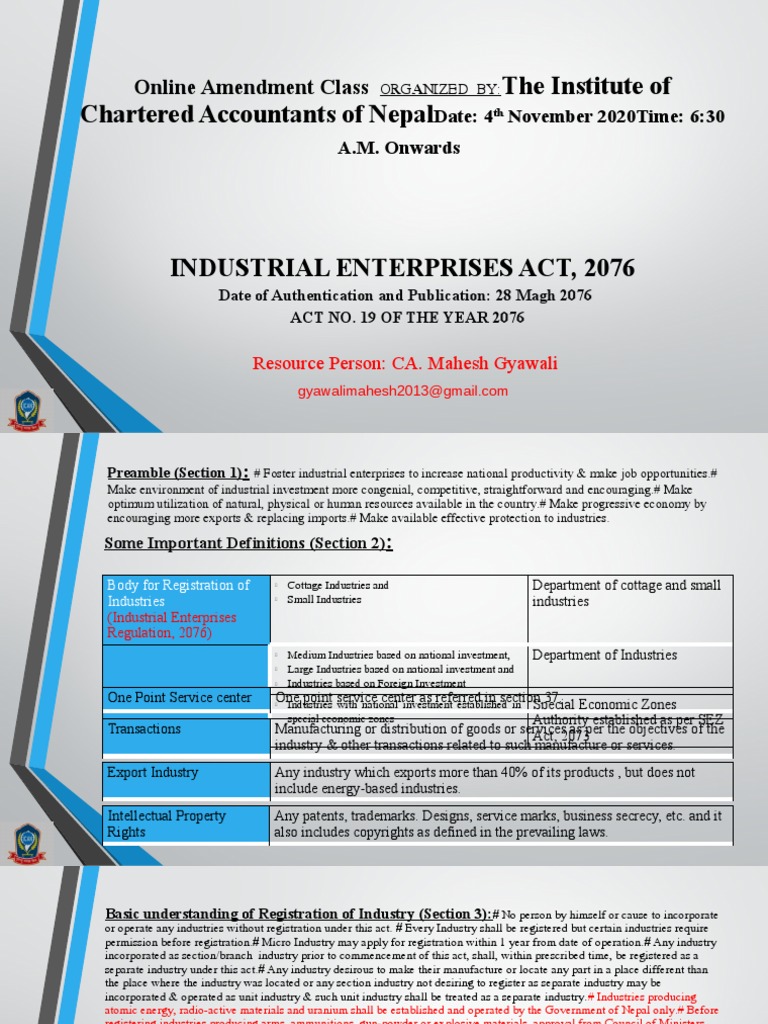 Law Industrisl 2076 PDF Expense Taxes