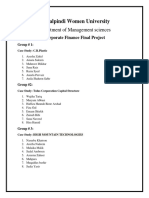 CF Final Project Groups