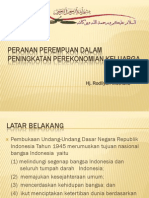 Peranan Perempuan Dalam Peningkatan Perekonomian Keluarga