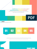 Vibrant Colorful Jian Jie Small Fresh PPT Templates