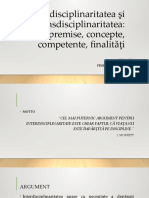 3 - Interdisciplinaritatea Si Transdiciplinaritatea - Competente, Finalitati
