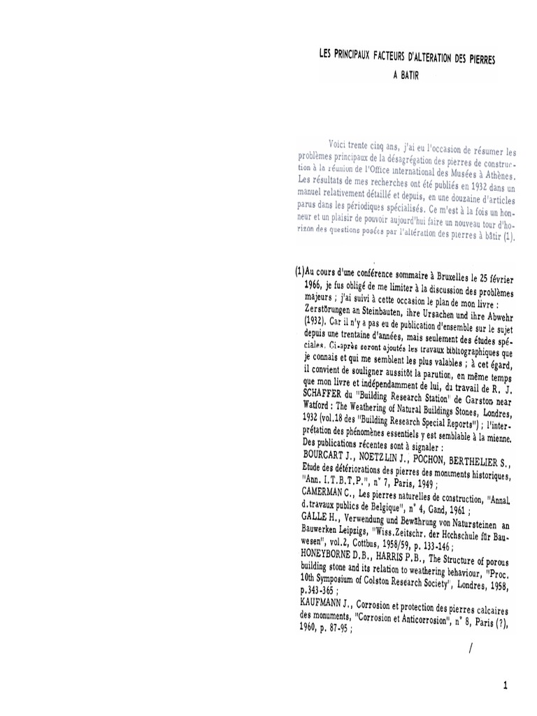 Alteration Des Pierres PDF