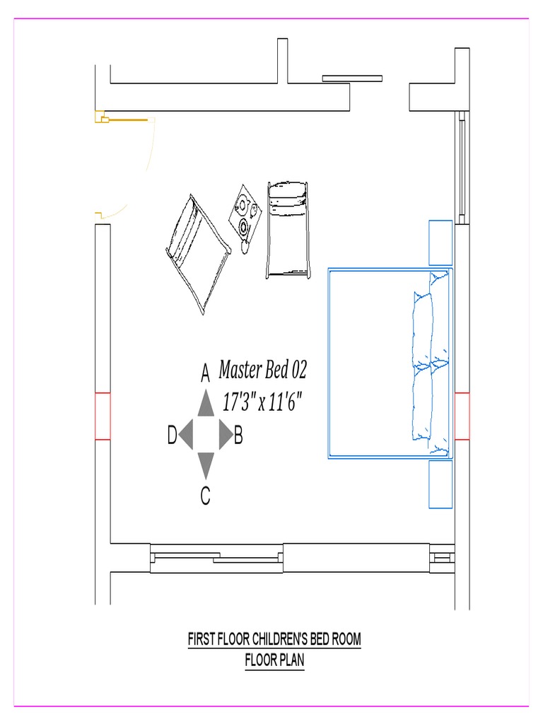 Children's Room Floor Plan PDF