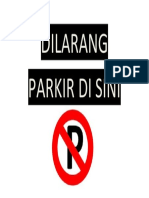 DILARANG parkir