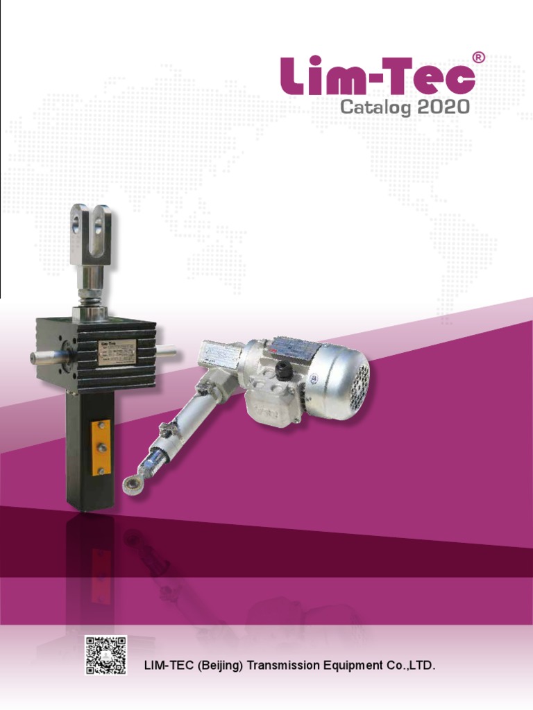 LimTec Linear Actuator Catalog PDF Actuator Servomechanism