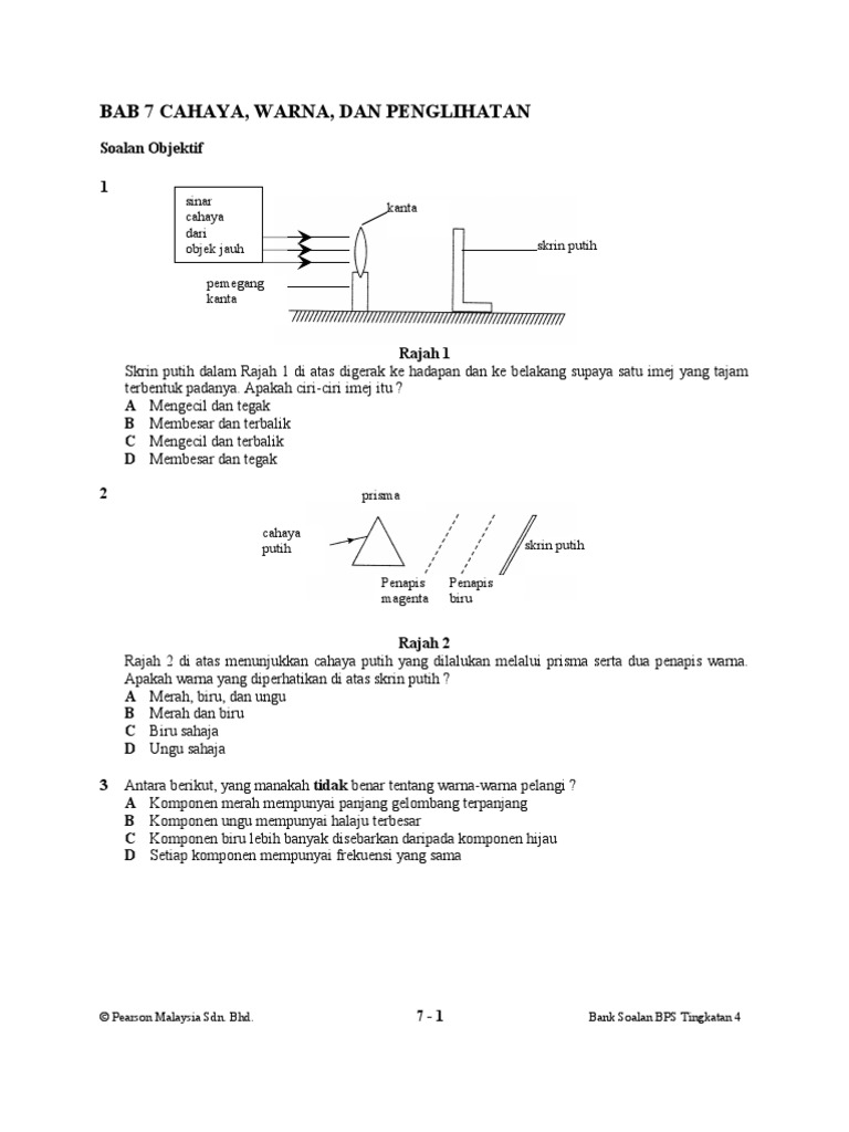Soalan Sains T4 Bab 7 Bm Pdf