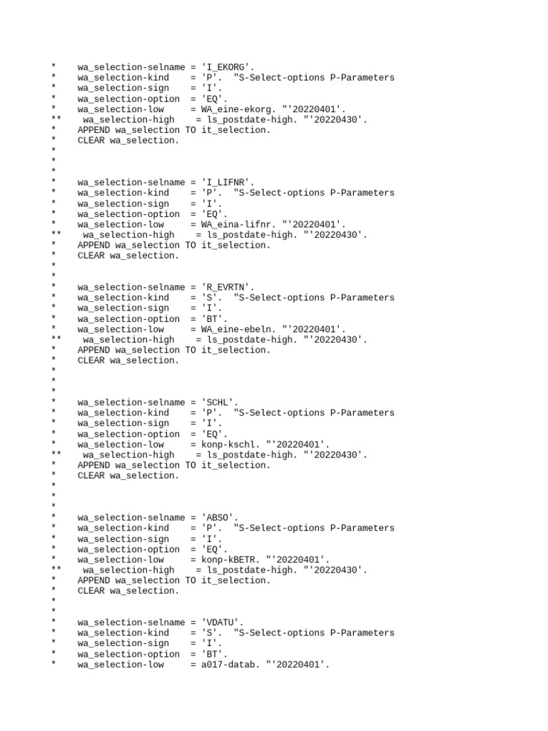 Select option pdf