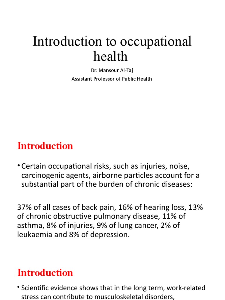 Occupational Health PDF