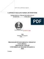 Laporan Magang Kerja Industri di Hotel Surabaya