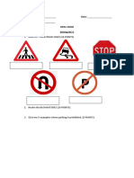 Oral Institutional Assessment (DRIVING NC II)