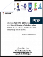 Certificado de participação ConQueer 2022