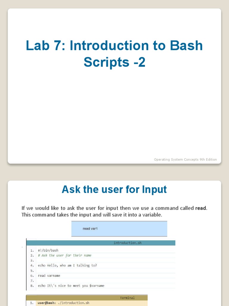 Introduction To Bash Script-2 | PDF | Computer Architecture | Computing