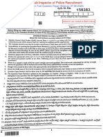 TS Police SI Preliminary 2022 Booklet Code B 07 08 2022 Key