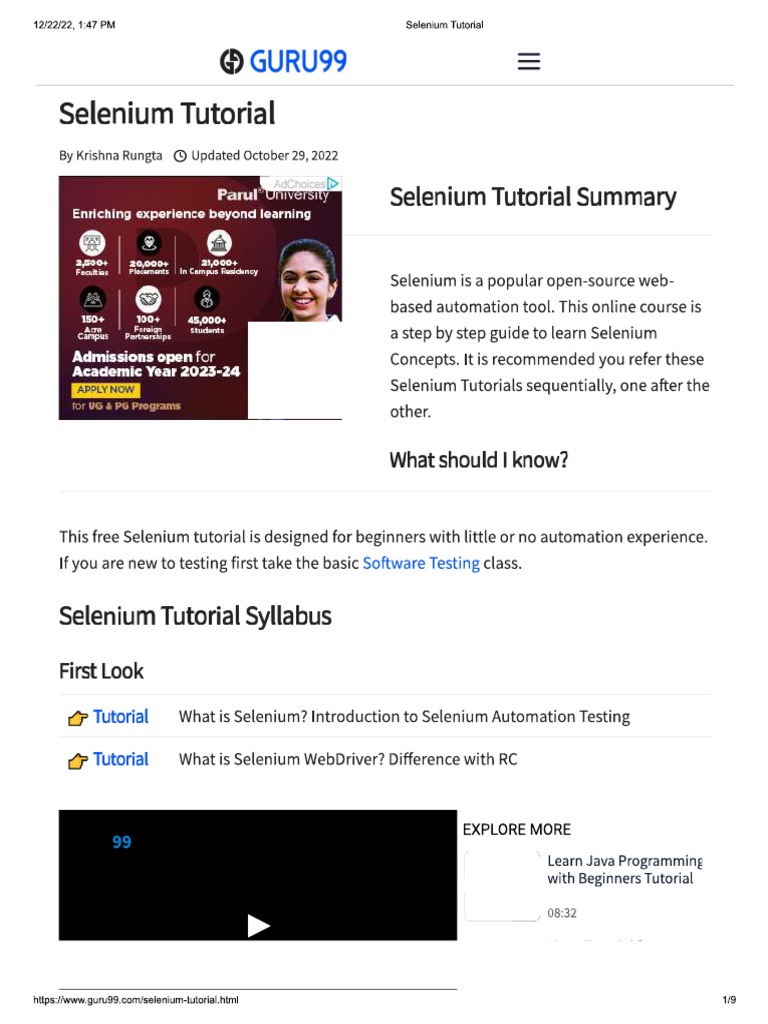 Selenium PDF