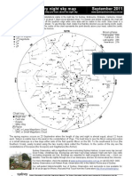 September 2011 Night Sky Chart