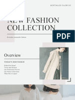 Cream and White New Fashion Collection Presentation