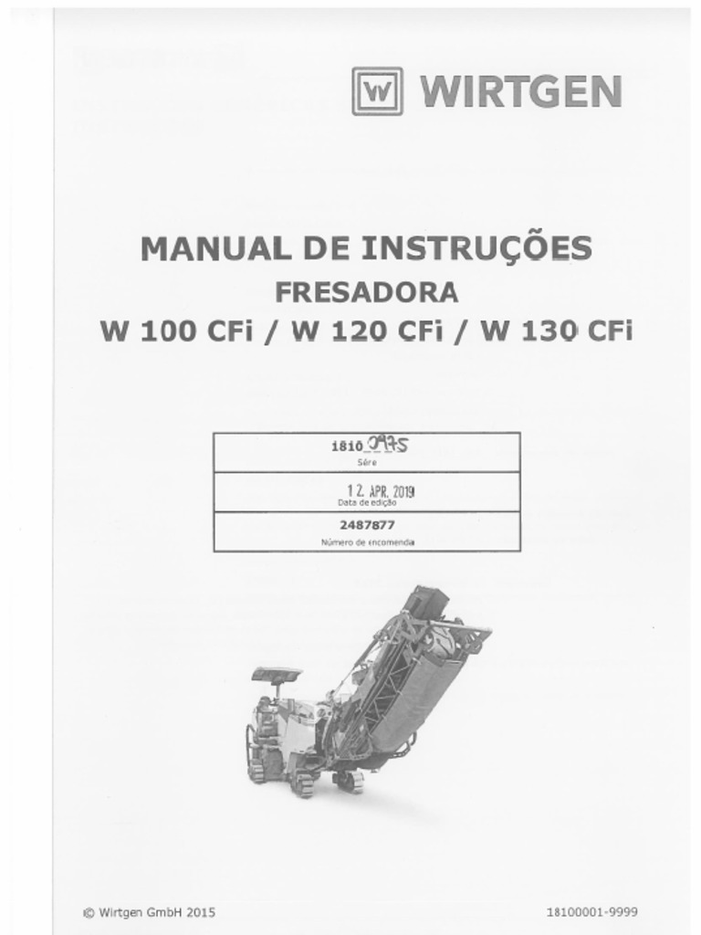 Wirtgen w130 Cfi | PDF | Negócios | Tecnologia e Engenharia