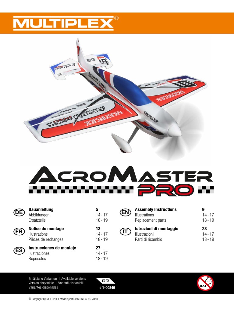 1-00846-Anleitung Acromaster-Pro | PDF