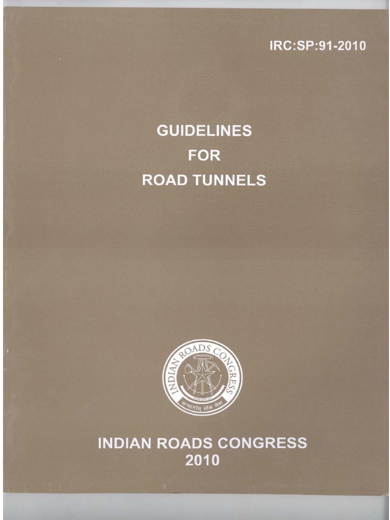Irc-Sp-91 2010 | PDF | Tunnel | Traffic