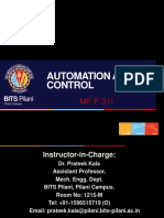 Introduction AUto and Control