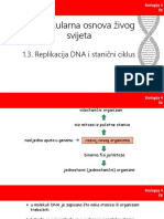 Molekularna Osnova Živog Svijeta-Replikacija DNA I Stanični Ciklus