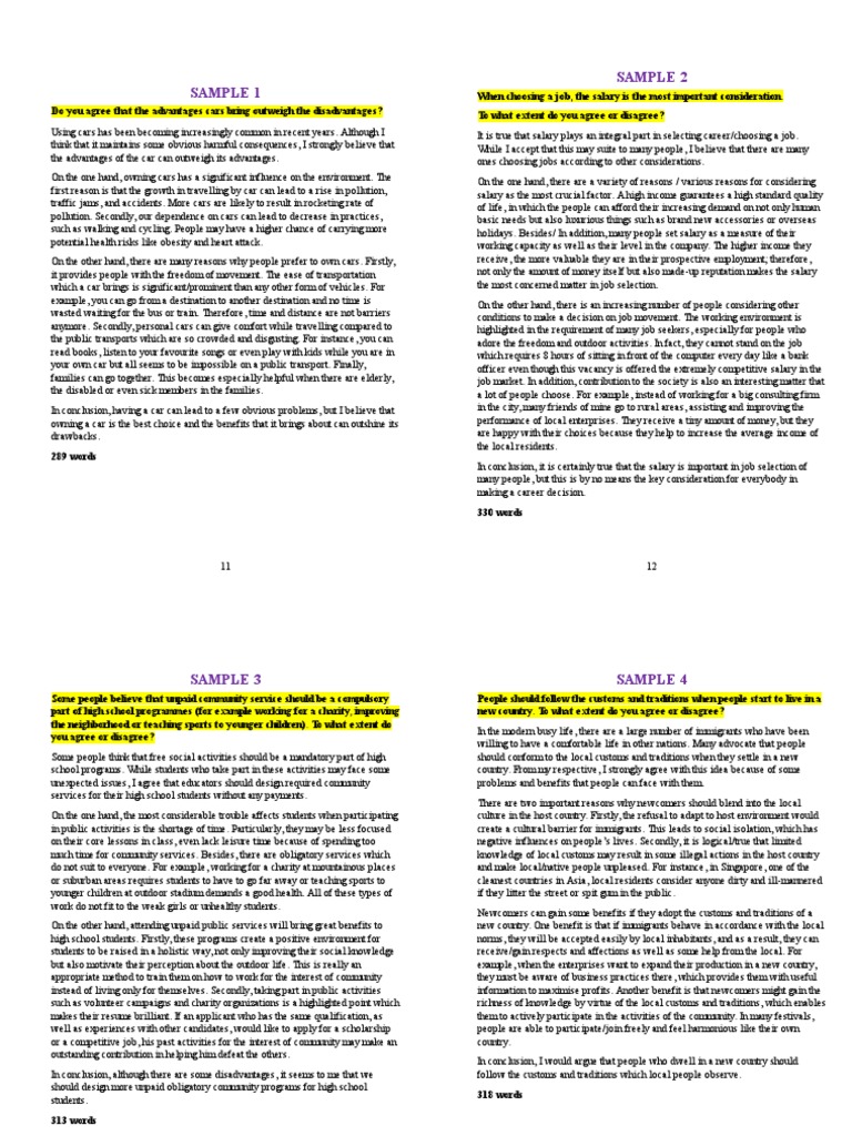 Writing Task 2 Samples PDF Meat Tourism