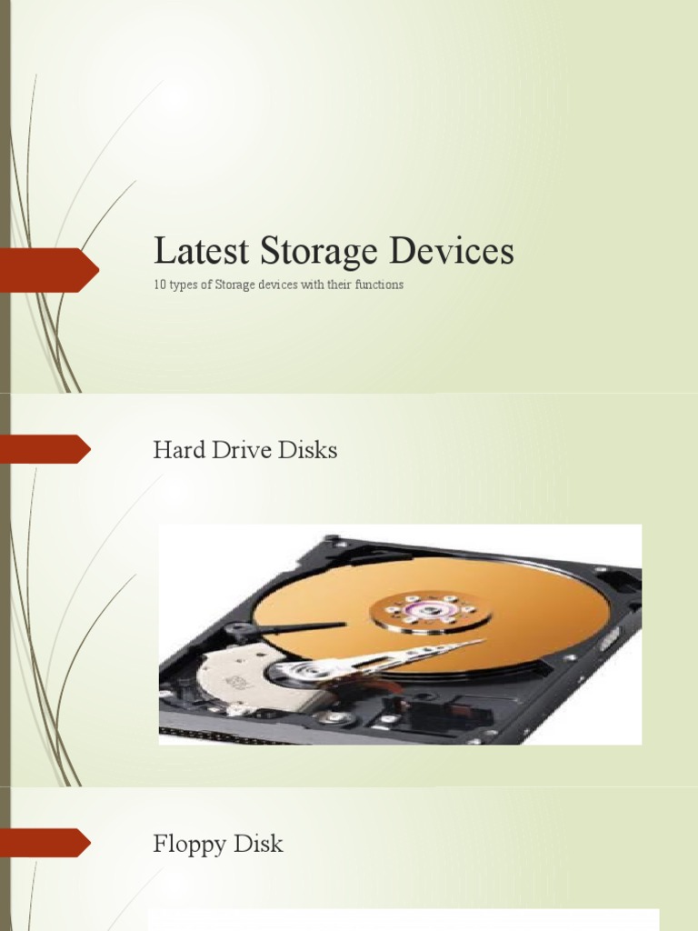 Latest Storage Devices PDF