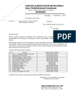 Surat Dinas Pengajuan Nama-Nama Calon Pengurus Dewan Kebudayaan