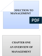 Introduction to Management: An Overview