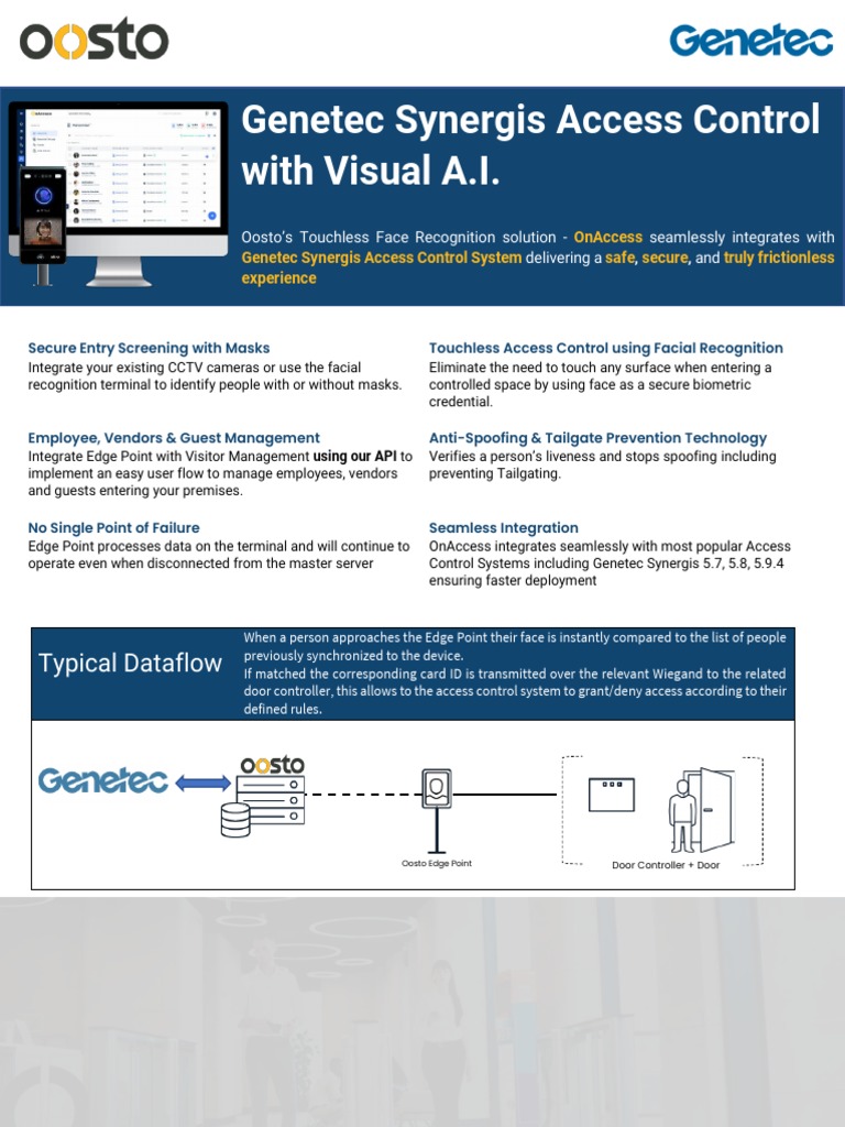 Oosto OnAccess Genetec - Technical Description | PDF | Access Control ...