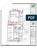 F002 - Fire Fighting Service Block-D01e-Exsiting Drainage Setttingout Plan