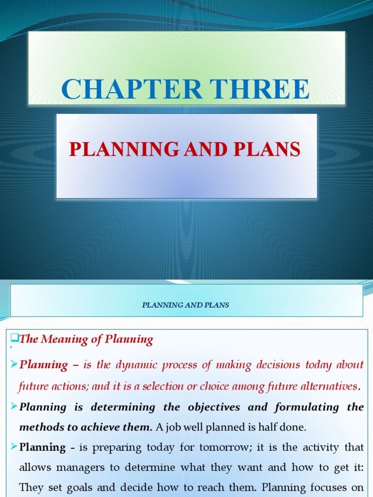 Definition Of Planning And Its Features – SXTQJT