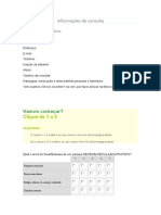 Informações de Pre Consulta Paciente