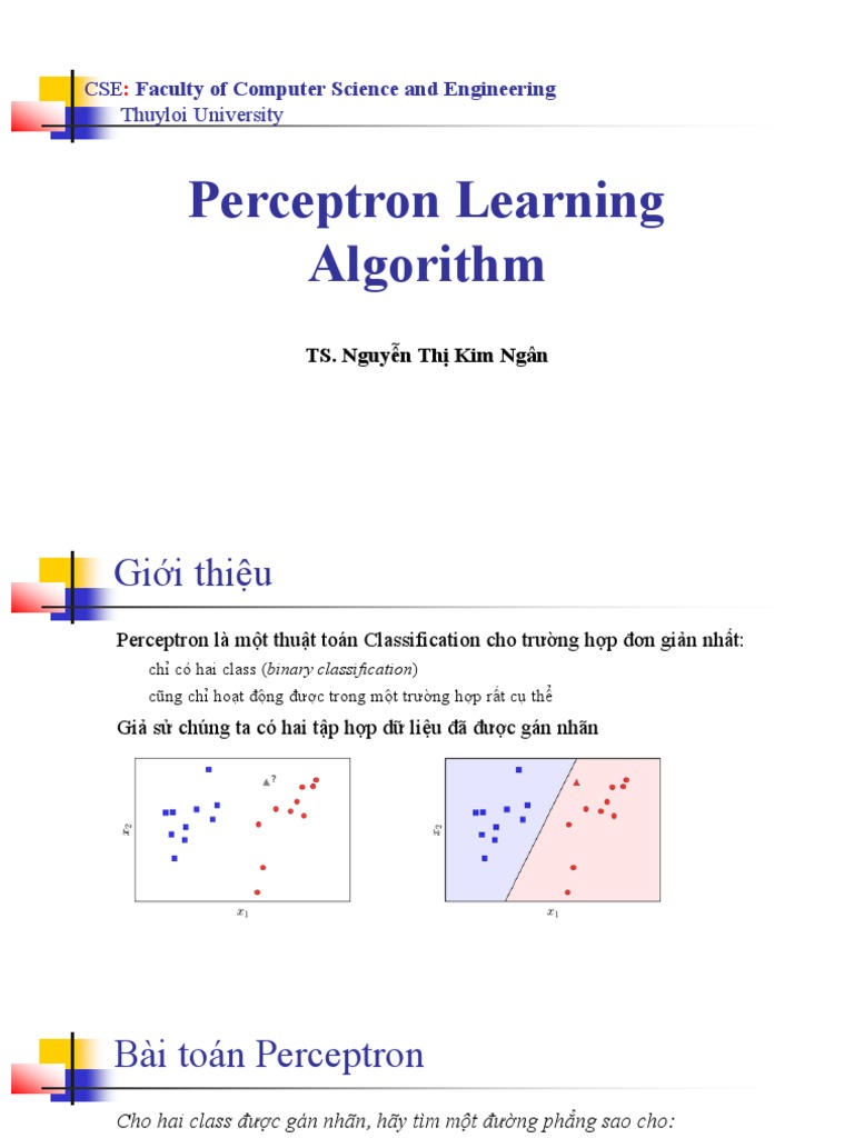 Chapter 3.2-Perceptron Learning Algorithm | PDF