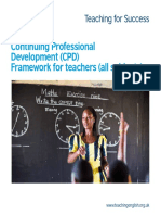 Continuing Professional Development (CPD) Framework For Teachers (All Subjects)