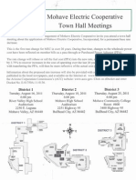 MEC Rate Increase - Town Hall Meeting Notice