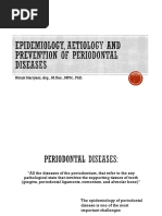 Epidemiology, Aetiology and Prevention of Periodontal Disease (Recovered)