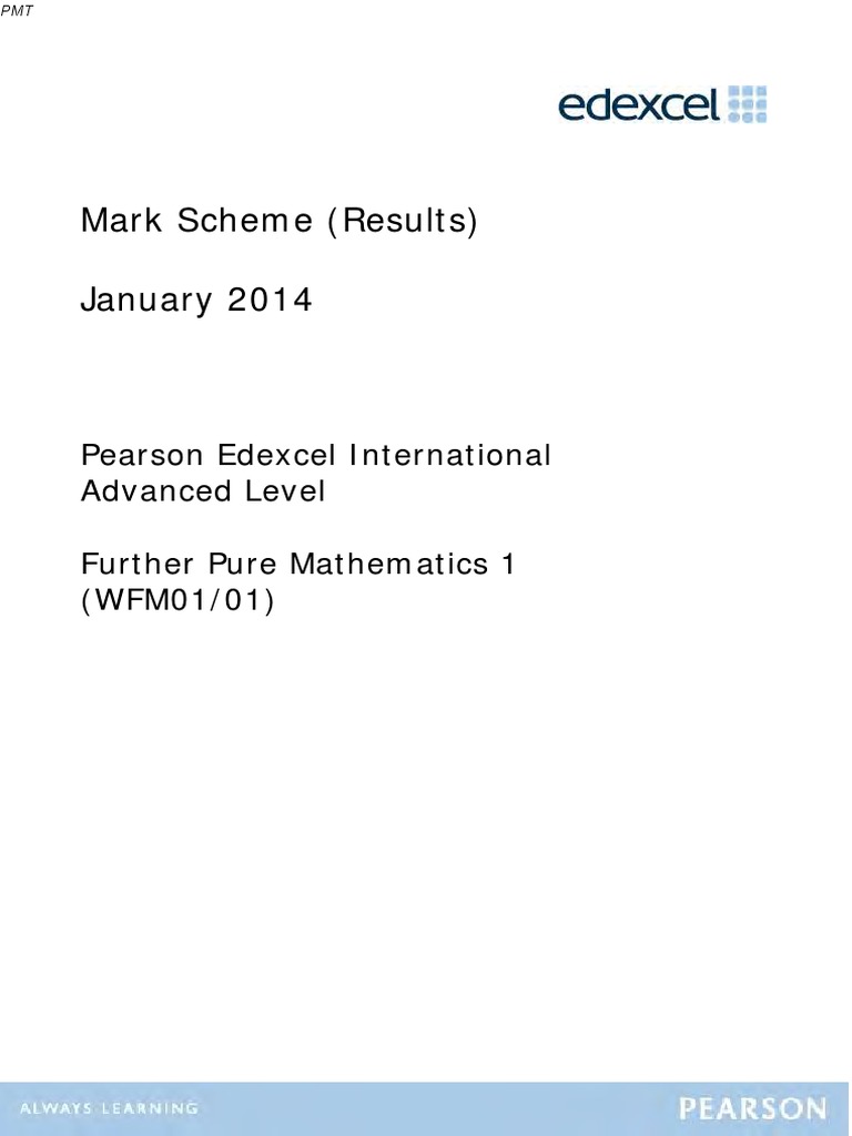 January 2014 (IAL) MS - F1 Edexcel | PDF | Elementary Mathematics ...
